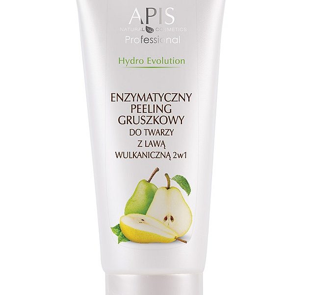 Enzymatyczny peeling gruszkowy z lawą wulkaniczną