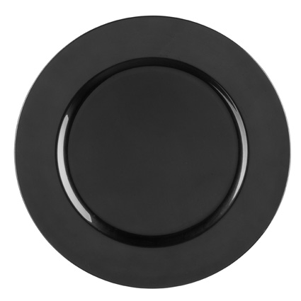 Kaj Charger Plate 33cm Black