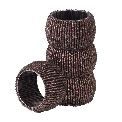 Kerstin Napkin Rings 4pcs Brown
