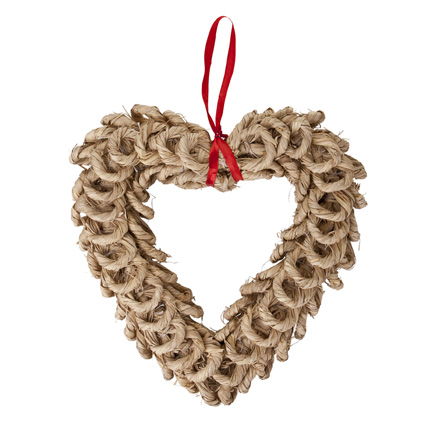 Kevin Straw Heart 30cm