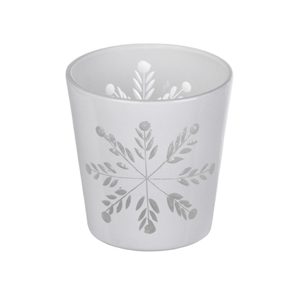 Kristian T-light Holder Snowflake White