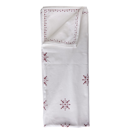 Kristina Table Cloth 150x250cm Cross Stitch