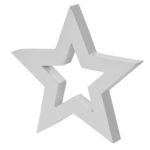 Letter Star 20cm White Świąteczne trendy 2011 według DUKA