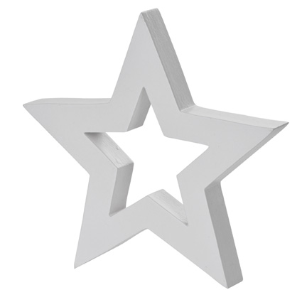 Letter Star 20cm White