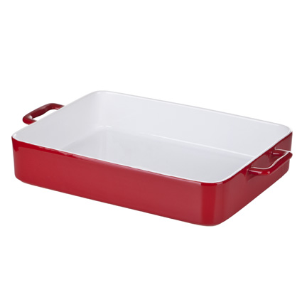 Niklas Ovenform 30cm Rectangular Red