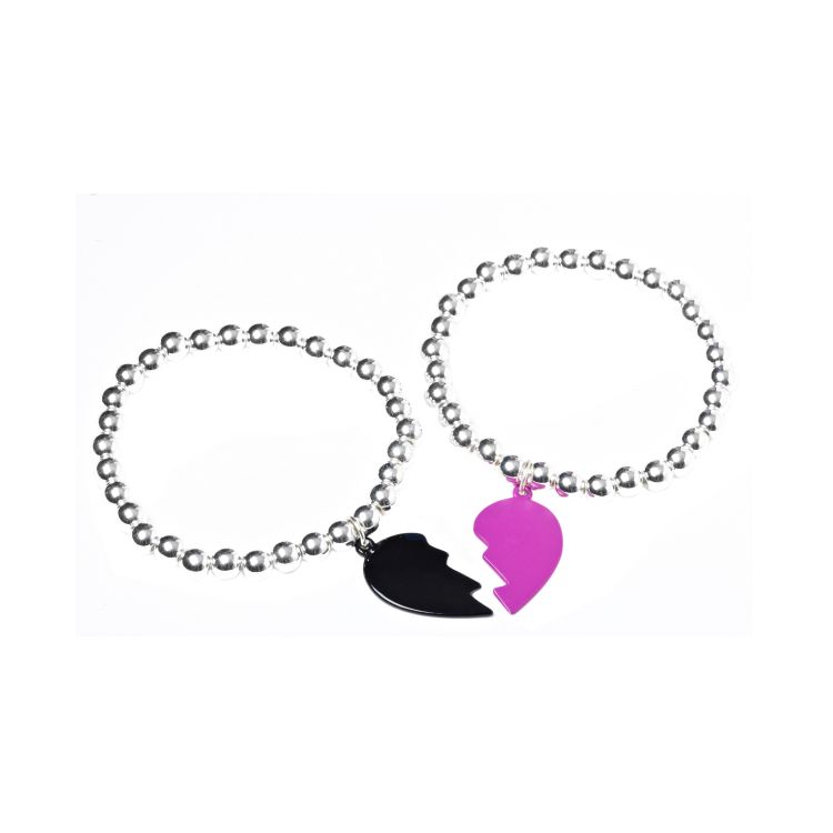 Broken heart friendship bracelet
