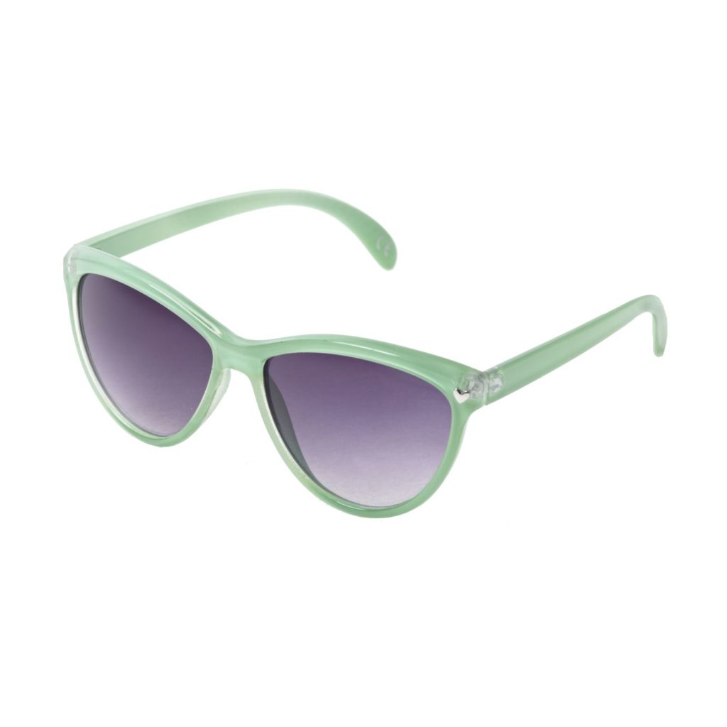 Green Plastic Framed Sunglasses