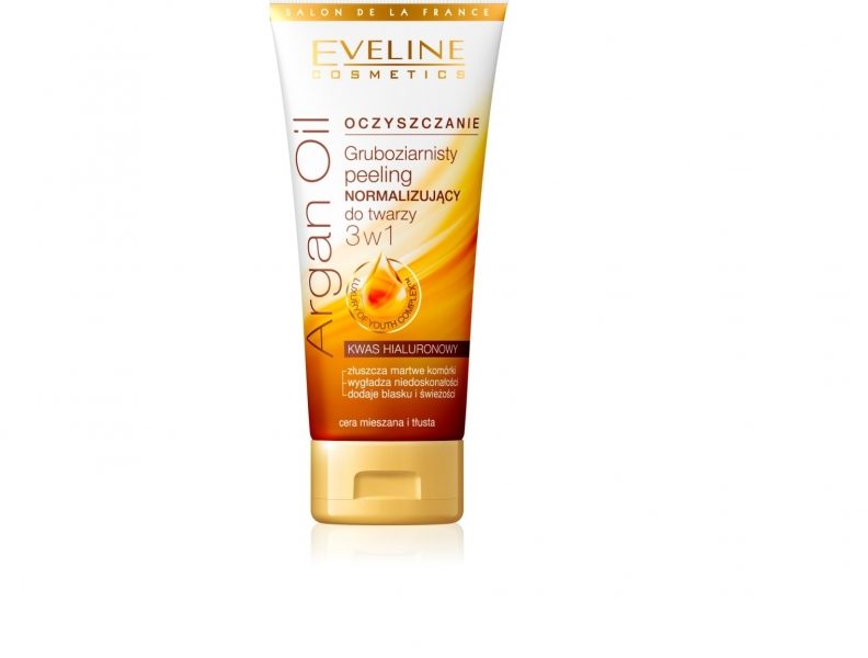 Gruboziarnisty peeling normalizujący do twarzy 3 w 1 Eveline Cosmetics