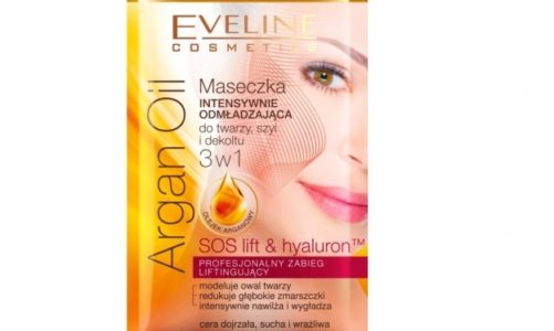 Maseczka INTENSYWNIE ODMŁADZAJÄCA do twarzy, szyi i dekoltu 3 w 1 Argan Oil