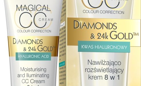 Nawilżająco-rozświetlający CC krem 8w1 DIAMONDS&24kGOLDâ˘