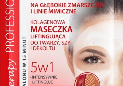 SOS Kolagenowa Maseczka Liftingująca do twarzy, szyi i dekoltu 5 w 1 Eveline C