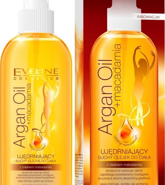 Ujędrniający suchy olejek do ciała z olejkiem makadamia Eveline Cosmetics