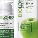 Krem regenerujący do twarzy na noc z serii Biolonica Apple Stem Cells 30+