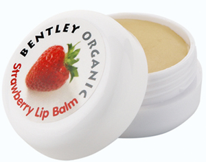 Organiczny truskawkowy balsam do ust Bentley Organic