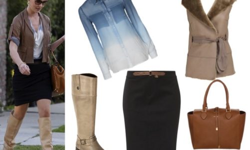 Stylizacje z beżowymi butami w roli głównej