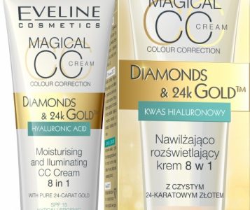 Nawilżająco-rozświetlający CC krem 8w1 DIAMONDS&24kGOLD™