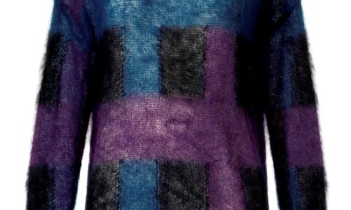 Tradycyjna krata w stonowane odcienie granatu i czerwieni