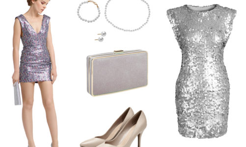Srebrne stylizacje na karnawał