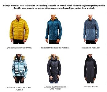 Kolekcja odzieży marki Merrell na jesień i zimę 2015