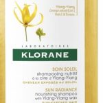 Klorane odżywczy szampon na bazie wosku Ylang-Ylang ochrona UV
