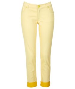 KiK_spodnie_damskie_dzins_zolte Bananowy, miętowy, jagodowy… wiosną zasmakuj w pastelach!