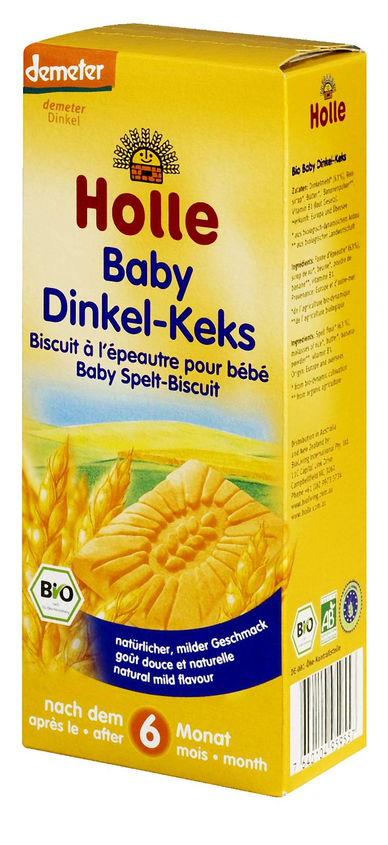 Keksy orkiszowe dla niemowląt BIO
