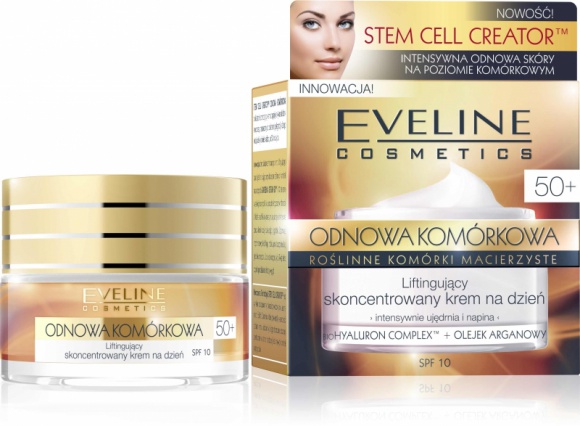 Liftingujący krem na dzień 50+ Eveline Cosmetics ODNOWA KOMÓRKOWA LIFESTYLE, Uroda - Liftingujący krem na dzień 50+ Eveline Cosmetics przeznaczony do codziennej pielęgnacji każdego rodzaju skóry, również wrażliwej, po 50 roku życia.