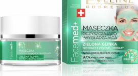 Eveline Cosmetics Maseczka Oczyszczająco – Wygładzająca Zielona Glinka Facemed+