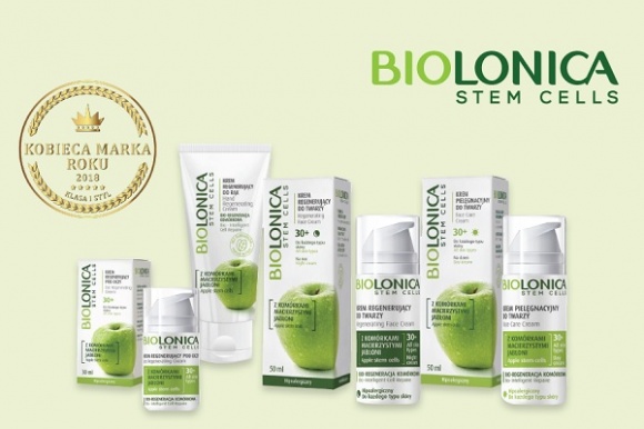 BIOLONICA Z TYTUŁEM KOBIECA MARKA ROKU 2018 LIFESTYLE, Uroda - Innowacyjna linia kosmetyków BIOLONICA APPLE STEM CELLS otrzymała tytuł KOBIECA MARKA ROKU 2018.