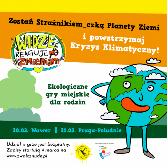 WIDZĘ–REAGUJĘ–ZMIENIAM. Gry miejskie dla dzieci o ekologii Dziecko, LIFESTYLE - Ekologiczne gry miejskie dla dzieci organizowane przez Fundację Zwalcz Nudę.
